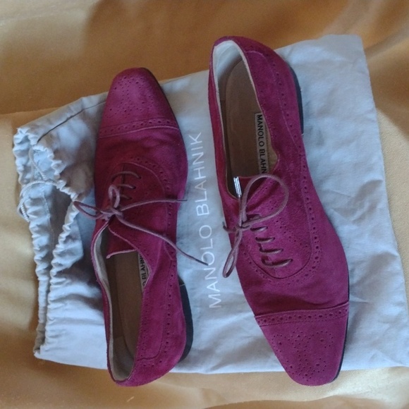 Manolo Blahnik Flat Brogues 38 - Picture 11 of 11